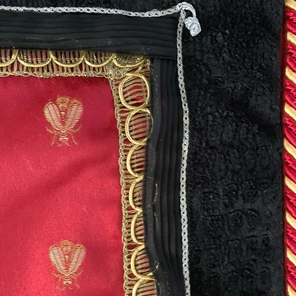 Red and Black Decorative Pillow